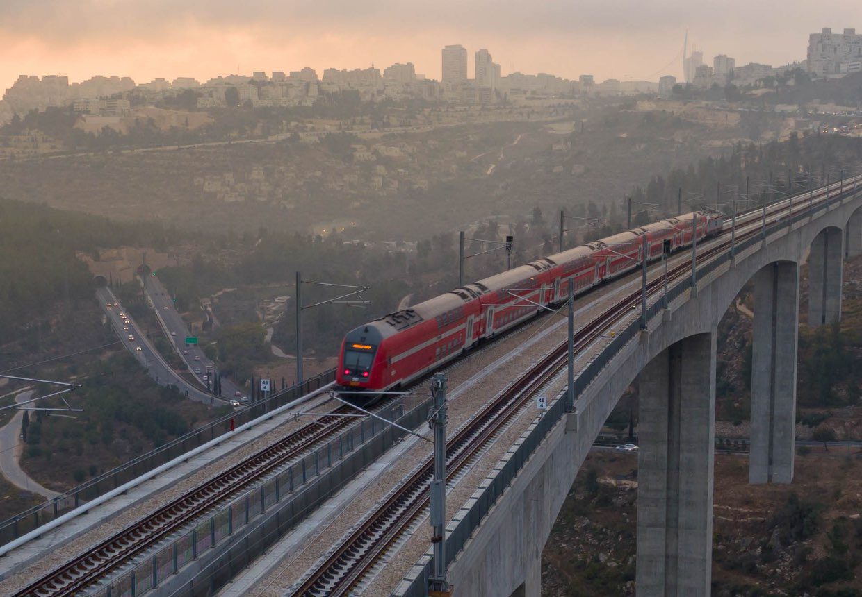 Train ride Israel