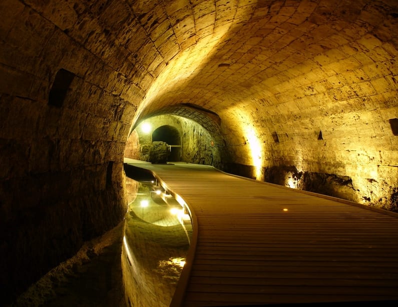 Der Tunnel der Templer in Akko
